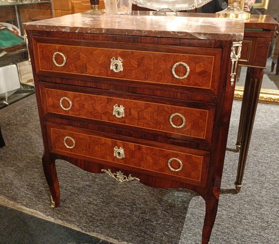 Commode d'Entre- Deux - Bois De Rose- Transition - Fin XIX E S
