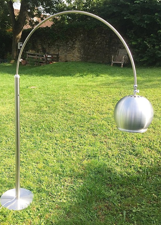 Arc Stainless Steel Floor Lamp Italy Circa 70