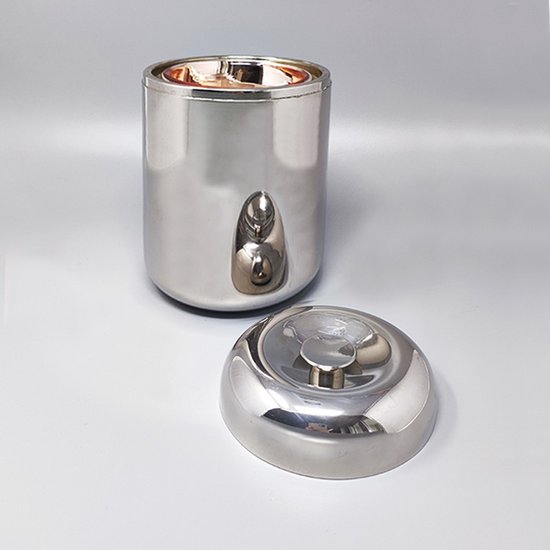 1960 Beautiful ice bucket by Aldo Tura for Macabo. Made in Italy