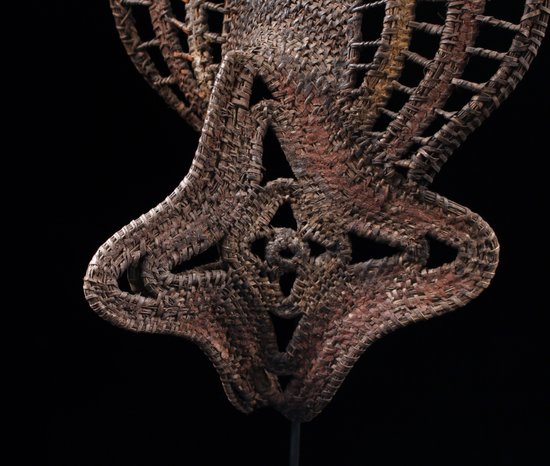 Yamswurzelmaske, Stammeskunst, Ozeanische Kunst, Korbflechten, Papua-Neuguinea, Korbflechten