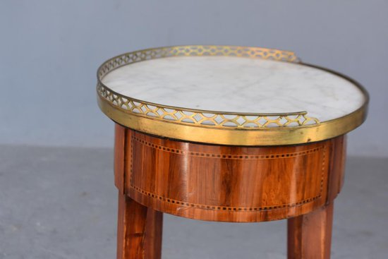 Table De Chevet Rognon Louis XVI Estampillée J.b Vassous (1739-1807)
