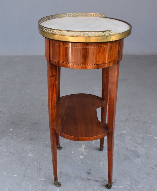 Table De Chevet Rognon Louis XVI Estampillée J.b Vassous (1739-1807)
