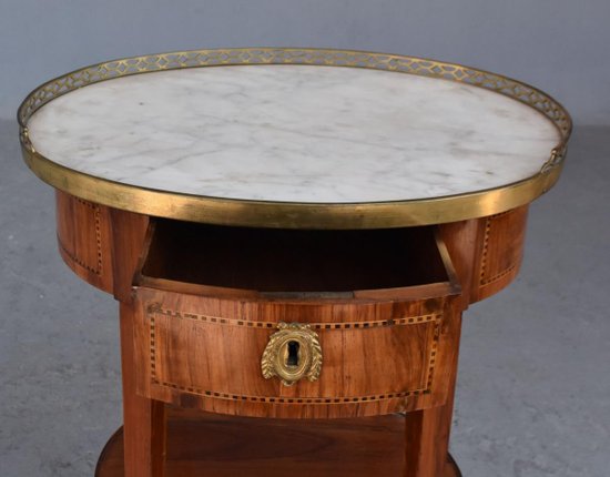 Table De Chevet Rognon Louis XVI Estampillée J.b Vassous (1739-1807)
