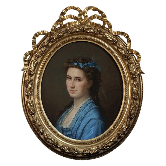 Pastel, Portrait Mme De Beck Par Marcellin De Groiseilliez