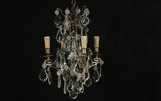 Lampadario a sospensione del XIX secolo, 4 lampade