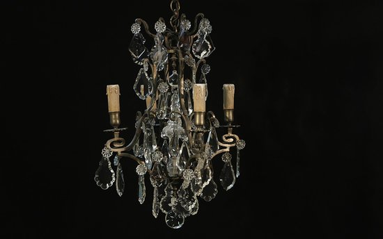 Lampadario a sospensione del XIX secolo, 4 lampade