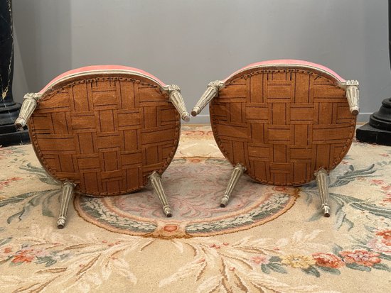 Pair Of Louis XVI period Cabriolet Armchairs About 1770