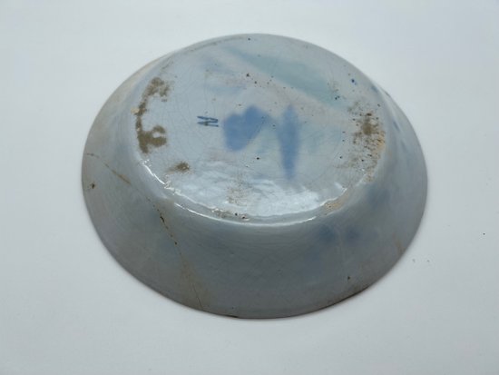 Nevers earthenware plate Saint Claude