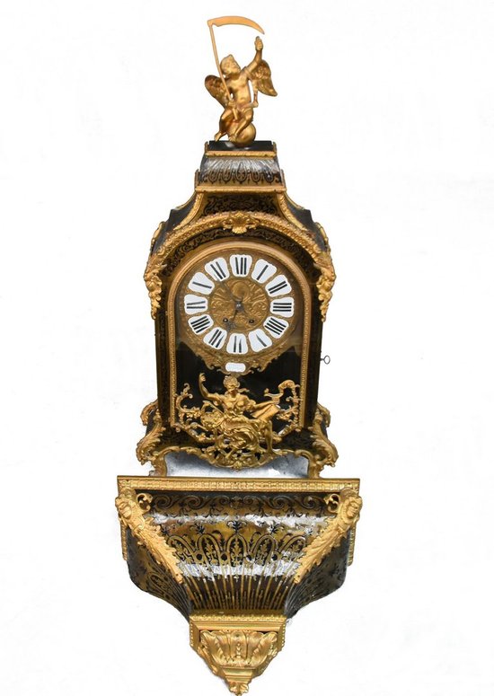 Pendule Cartel époque Louis XIV Marqueterie Boulle XVIIème