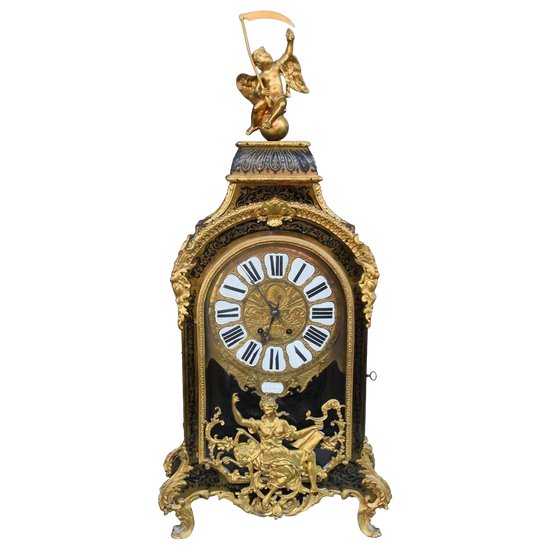 Orologio del cartello Luigi XIV XVII Boulle Intarsio