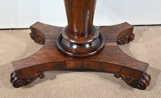 Console Table de Jeux en placage de Palissandre, Angleterre – 1850