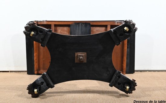 Console Table de Jeux en placage de Palissandre, Angleterre – 1850