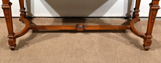 Long Rectangular Walnut Bench - 1910