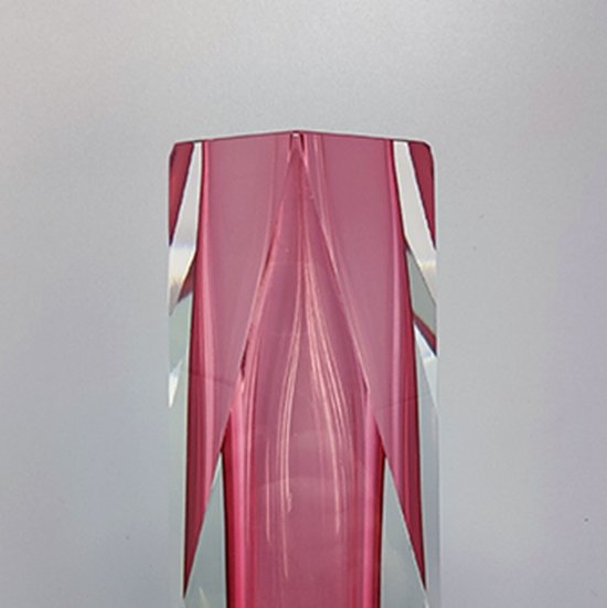 1960 Erstaunliche Rosa Vase Von Flavio Poli für Seguso. Hergestellt in Italien