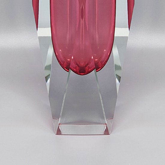 1960 Erstaunliche Rosa Vase Von Flavio Poli für Seguso. Hergestellt in Italien
