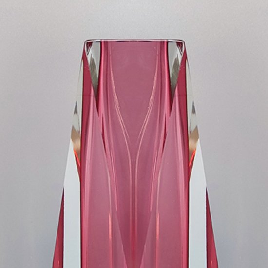 1960 Erstaunliche Rosa Vase Von Flavio Poli für Seguso. Hergestellt in Italien