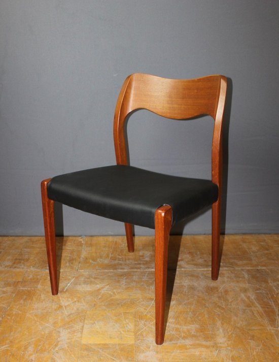 Suite Of Six Scandinavian Chairs By Niels Otto Moller About 1960