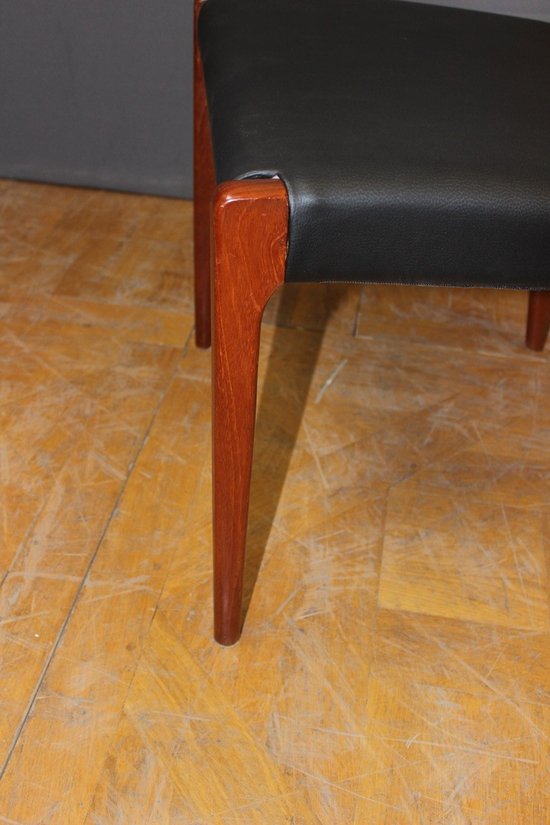 Suite Of Six Scandinavian Chairs By Niels Otto Moller About 1960