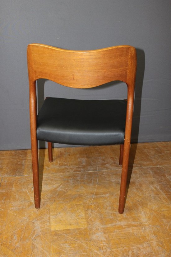 Suite Of Six Scandinavian Chairs By Niels Otto Moller About 1960