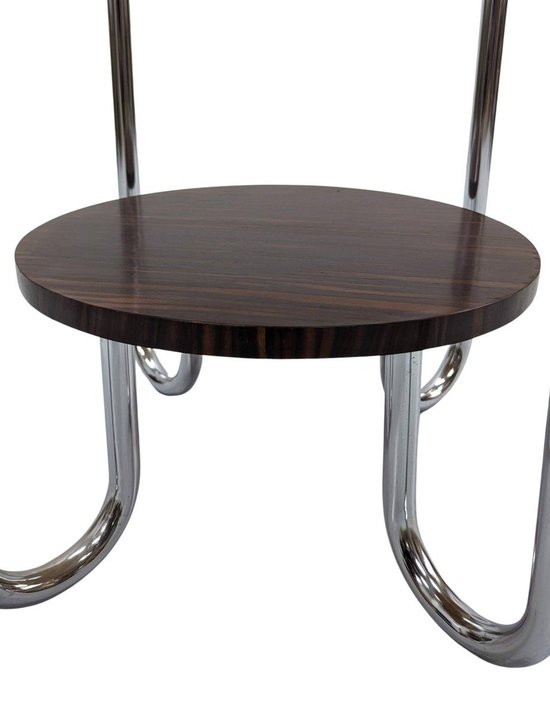 1930's Art Deco Pedestal Table In Macassar