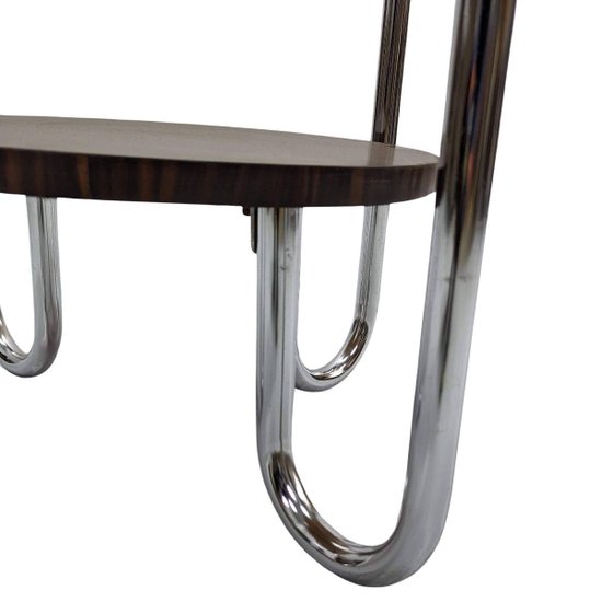 1930's Art Deco Pedestal Table In Macassar