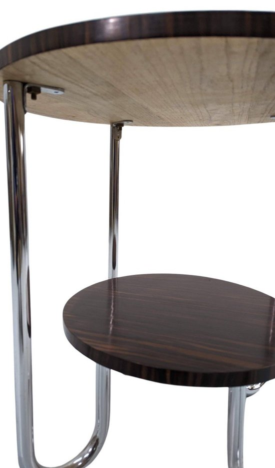 1930's Art Deco Pedestal Table In Macassar