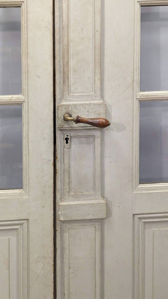 elements of lacquered wood 19th century (double doors)