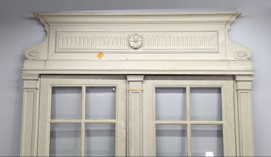 elements of lacquered wood 19th century (double doors)