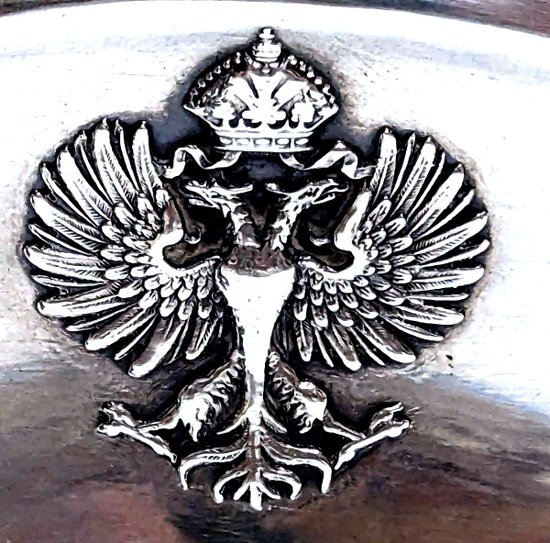 Dish In Sterling Silver Odiot In Paris Russian Double Headed Eagle