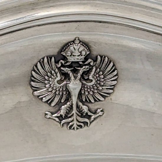 Dish In Sterling Silver Odiot In Paris Russian Double Headed Eagle