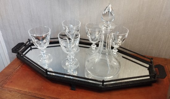 Wrought iron tray, Art Deco period