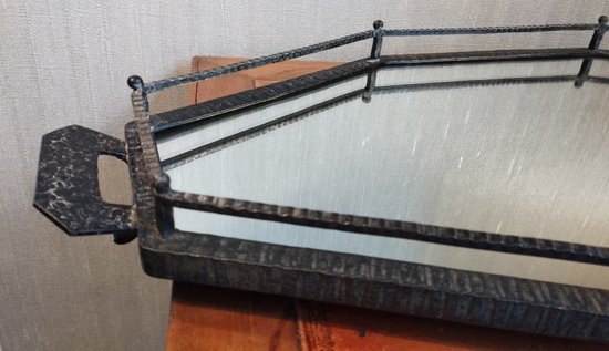 Wrought iron tray, Art Deco period