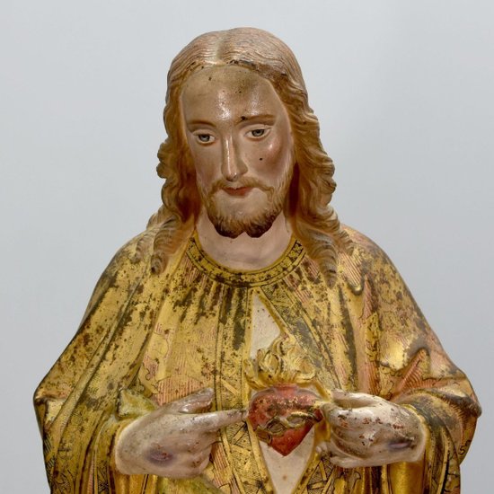 Sacro Cuore, Scultura in Ghisa 2poque XIX