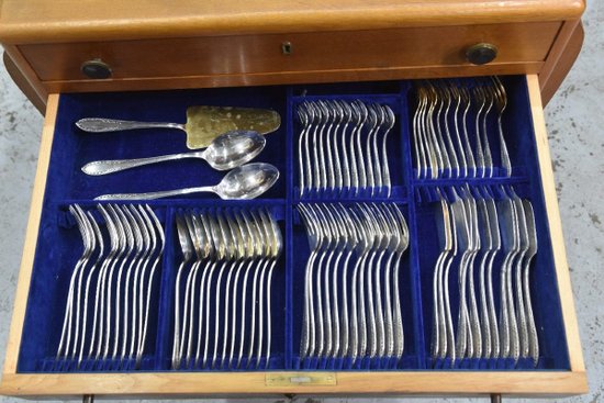 Cutlery Set Deetjen Vermeil 173 Pieces