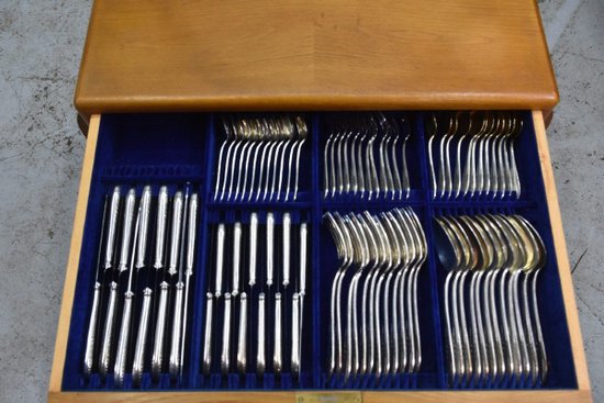 Cutlery Set Deetjen Vermeil 173 Pieces