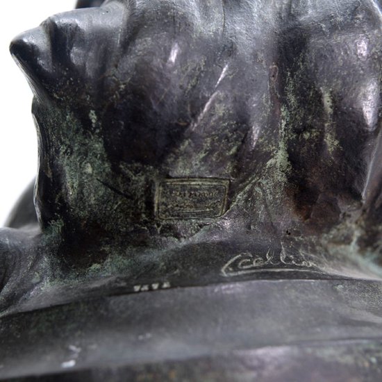 Amor, Bronze, grüne Patina, spätes neunzehntes Mal