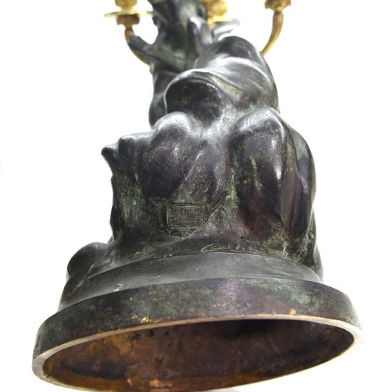 Amor, Bronze, grüne Patina, spätes neunzehntes Mal