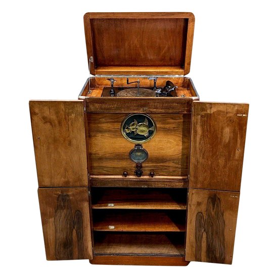 Phonograph Garrard Automatic Loading Art Deco 1930