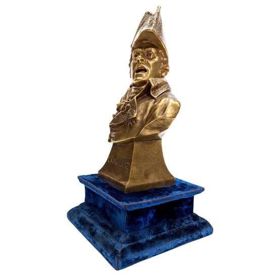 Buste En Bronze Doré Représentant Le Général Cambronne 1er Empire Par James Louis