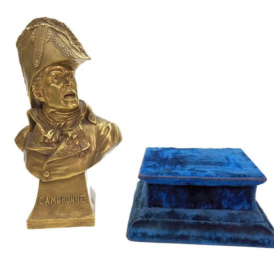 Buste En Bronze Doré Représentant Le Général Cambronne 1er Empire Par James Louis