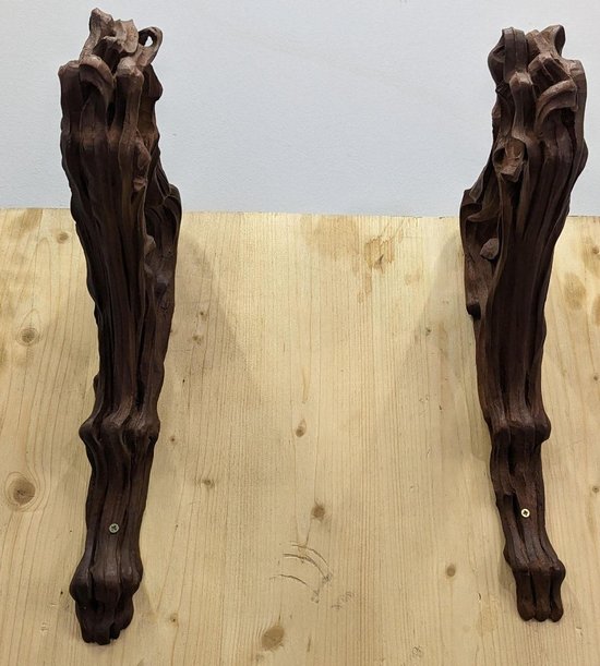 Rare Art Nouveau Floral Curtain Rod Decor Set