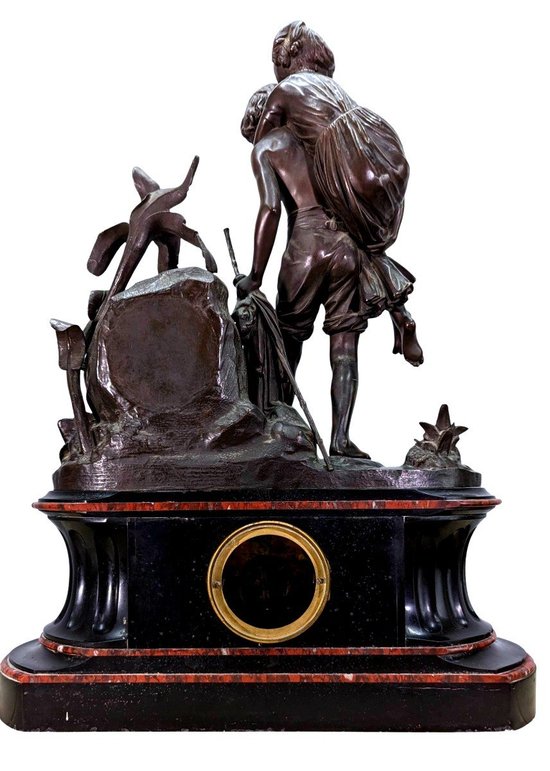 Nineteenth Bronze Trim Paul And Virginia By Charles Cumberworth