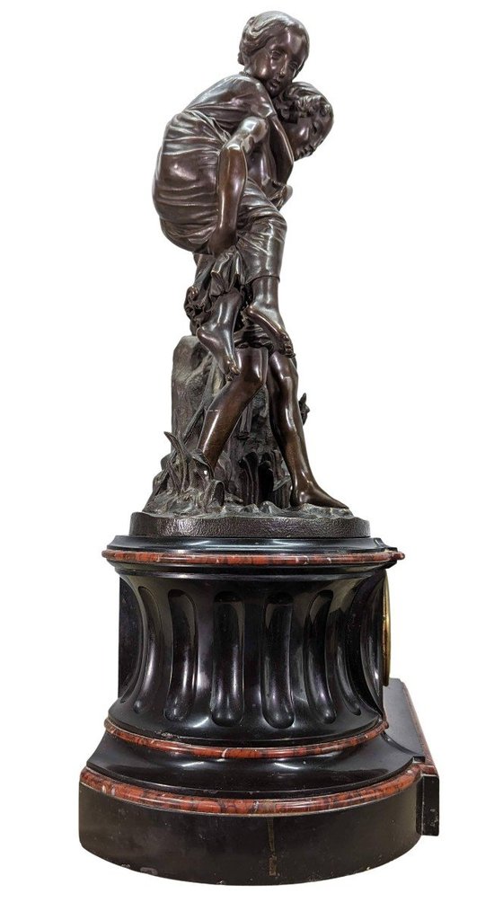 Nineteenth Bronze Trim Paul And Virginia By Charles Cumberworth