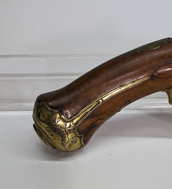 Pistola a pietra focaia da corsaro svedese del XVIII secolo