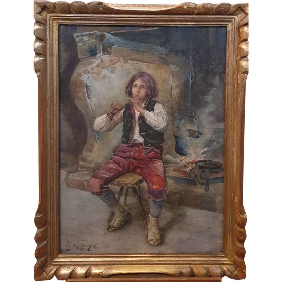 The Pied Piper by the Fire