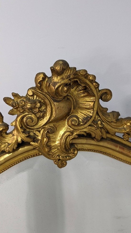 Miroir Bois Et Stuc Doré Napoléon III époque XIXème