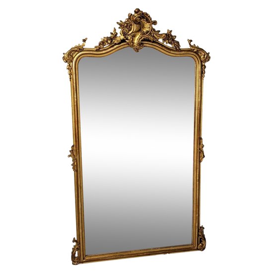 Miroir Bois Et Stuc Doré Napoléon III époque XIXème