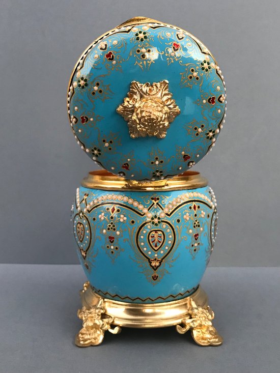 Coffret en émail et bronze doré ép. Napoléon III