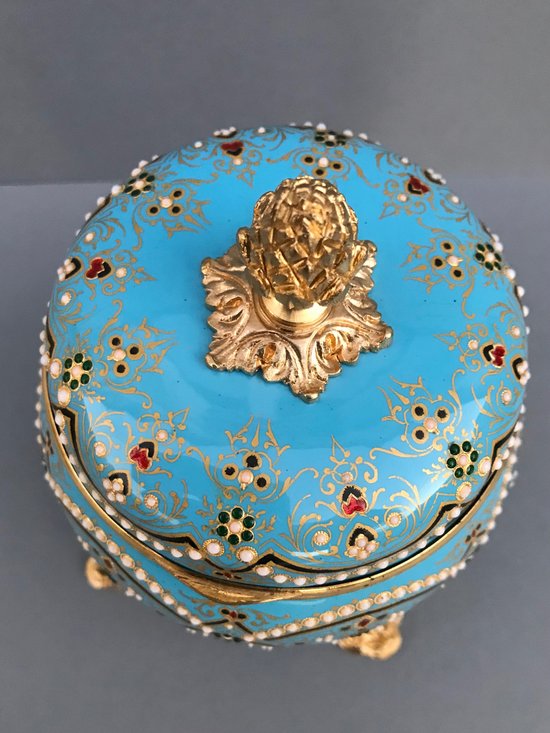 Coffret en émail et bronze doré ép. Napoléon III