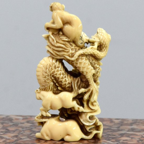 Japanese Okimono Group Of Animals XIXth Century